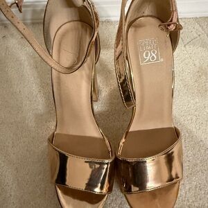 Rampage Gold High Heels Elegant Design